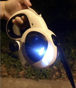 ओस्टेप फैशनेबल पालतू स्वचालित रिट्रेटेबल कुत्ते के पट्टे से हल्के कचरे के बॉक्स को प्रतिबिंबित करने वाले एंटी-शॉक वॉकिंग रस्सी प्रिंट रिबन्स - Product Image 6