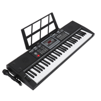 Teclado Electrónico de Plástico BD-670 de 61 Teclas, Piano Multifuncional, Funcionamiento con Batería, Rueda de Modulación, para Principiantes, Acepta OEM