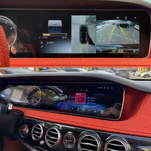 मर्सिडीज-बेंज एस क्लास W222 2014-2017 कार रेडियो 12.3" 4K स्क्रीन जीपीएस नेविगेशन कार सहायक उपकरण के लिए एंड्रॉइड ऑटो वायरलेस कारप्ले