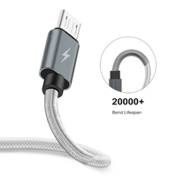 2025 penjualan Super laris kabel transmisi Data pengisi daya USB-A 3A konektor pelindung pegas pengisian cepat paduan aluminium