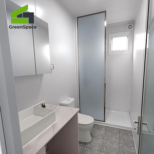 Casa Container Pieghevole 20ft 40ft Prefabbricata in Acciaio con Pannelli Sandwich EPS, Assemblaggio Portatile per Campi di Lavoro in Africa, Certificazione CE, <span class=keywords><strong>Vendita</strong></span> all'Ingrosso - Product Image 5