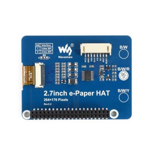 Écran e-Paper e-Ink de 2,7 pouces HAT (B) 264x176, Rouge / Noir / Blanc, SPI - Product Image 6