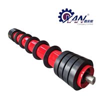 Rouleau de transport en acier anti-friction personnalisé CE, doublement étanche et durable, pour système de manutention de matériaux miniers