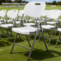 Chaise pliante en plastique blanc pour événements publics, usage commercial en intérieur