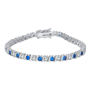 Aivenchy Unisex 17cm Pulseras DE TENIS chapadas en rodio Cadenas de circón de corte ovalado Accesorios de moda Pulsera de mujer - Product Image 1