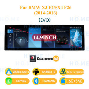 Autoradio Android 14 Carplay Android Auto Navigation pour <span class=keywords><strong>BMW</strong></span> <span class=keywords><strong>BMW</strong></span> X3 F25 <span class=keywords><strong>X4</strong></span> F26 G01 G02 G08 2011-2019 - Lecteur multimédia vidéo - Product Image 3