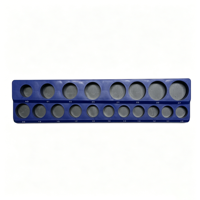 Organisateur de douilles durable, résistant aux rayures, avec revêtement en poudre, plateau magnétique pour douilles, solution de rangement de qualité industrielle pour boîte à outils