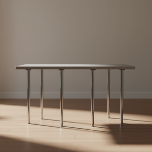 Patas de Muebles Ajustables en Altura de Hierro Cromado, Diseño Estándar para Mesas - Product Image 2