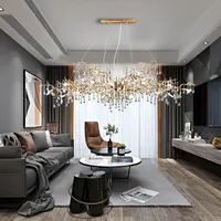 Lampadari moderni camera soggiorno camera da letto sala da pranzo i lampadari di cristallo a LED dell'hotel della Villa sono utilizzati per soffitti alti