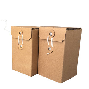 Scatole in Cartone Personalizzabili con Logo, Chiusura a Laccetto in Carta Kraft, Scatole Pieghevoli per Imballaggio Bottiglie - Product Image 3