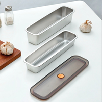 Boîtes de conservation alimentaire carrées en acier inoxydable 304, étanches, avec couvercles hermétiques, compatibles lave-vaisselle, capacité 1-2L, boîte à lunch moderne pour