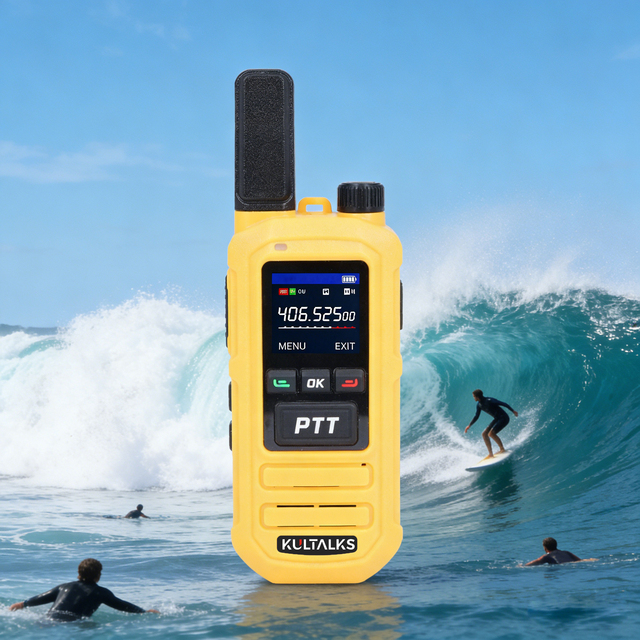 KULTALKS KT26 IP68 Waterproof Floating Handheld Walkie Talkie UHF Rechargeable 2KM Long Range Two Way Radios M2635