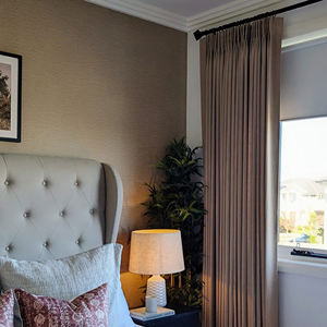 Cortinas Opacas de Lino con Filtro de Luz Personalizadas para Dormitorio u Oficina, Cortinas y Cenefas - Product Image 1