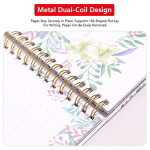 Catálogo de Cuadernos, Impresión Personalizada, Organizador Espiral con Lámina Dorada Rosa, Tapa Dura, Diario de Papel para Bodas, Agenda, Planificador - Product Image 5