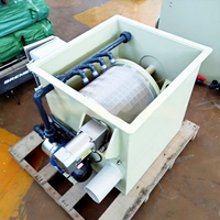 Machine de microfiltration à tambour rotatif pour bassin à poissons, moteur, rouleau PP, filtration à contre-courant, filtre à eau circulante, boîte en plastique, poids 100 kg, durée de vie 5 ans et plus