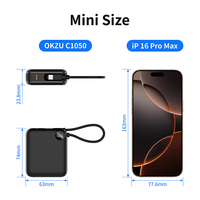Produit tendance 2026 : Batteries externes 10000 mAh avec câble Type-C PD 20W, mini batterie portable pour téléphone portable, tablette, PC portable