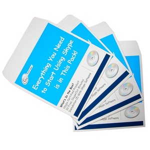 Carta bianca CD + DVD maniche <span class=keywords><strong>porta</strong></span> busta con manicotti di <span class=keywords><strong>plastica</strong></span> per finestra a disco per CD - Product Image 4