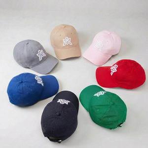 หมวกเบสบอลปักโลโก้ 6 แผง สีสันสดใส แบบไม่มีโครง ทรงแด๊ดแฮท ผลิตตามสั่ง OEM - Product Image 1