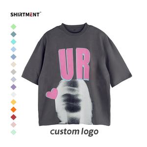 T-shirt unisexe vintage 250 g/m² haute qualité 100% coton Streetwear graphique personnalisé par les fabricants Hip Hop Essentials pour hommes - Product Image 6