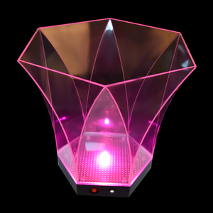 Thiết Kế Mới Đảng Night Bar Wedding Custom Cách Điện Rõ Ràng Acrylic 5L Dung Tích Độc Đáo RGB <span class=keywords><strong>LED</strong></span> Champagne <span class=keywords><strong>Ice</strong></span> <span class=keywords><strong>Bucket</strong></span> Để Làm Mát - Product Image 1