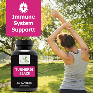 Complément alimentaire de curcuma noir de haute qualité, mélange exclusif, soutient la santé des articulations et stimule le métabolisme, capsules - Product Image 6