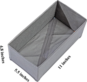 Moderne faltbare rechteckige Sockenschubladen-Aufbewahrung sbox Faltbare Unterwäsche-Trennwand für die Aufbewahrung von Schmink tisch organisatoren - Product Image 4