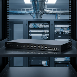 สวิตช์กิกะบิตไฟเบอร์จัดการ12F กับพอร์ต RJ45 SFP ที่มีเวลาแฝงต่ำ - Product Image 3