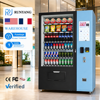 RUNYANG - Máquina Expendedora de Bebidas y Aperitivos Personalizada para Exteriores, con Pantalla Táctil de 21.5 Pulgadas, Funcionamiento con Monedas, Múltiples Opciones de Pago y Monitoreo Remoto