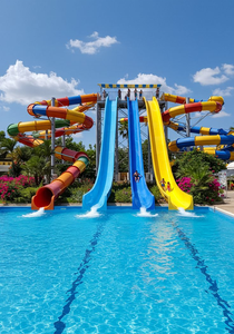 Vente chaude incroyable fantaisie pour <span class=keywords><strong>Aqua</strong></span> Park toboggan en fibre de verre nouvelle et passionnante expérience de parc aquatique - Product Image 5