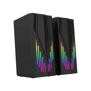 Altavoces 2.0 con Cable para Juegos de PC, Portátiles y de Escritorio, con Bajos Superpotentes, Reproductor de Audio, Altavoces con Luz para Computadora, Venta al Por Mayor - Product Image 4