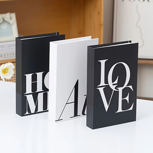 Scatola Portaoggetti per <span class=keywords><strong>Libri</strong></span> con Stampa Opaca, Decorazioni per <span class=keywords><strong>Libri</strong></span> in Stile Retrò, Perfetta per Scrivania e Libreria - Product Image 1