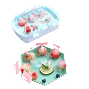 2024 tái sử dụng Popsicle khuôn tự chế Popsicle khuôn dễ dàng-to-phát hành Silicone Lollipop Ice Cream Maker