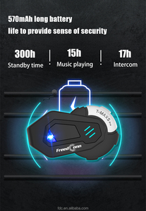 T-MAX S PRO <span class=keywords><strong>Freedconn</strong></span> <span class=keywords><strong>Bluetooth</strong></span> <span class=keywords><strong>Intercom</strong></span> Headset Acesso com um clique ao compartilhamento de música Full Duplex <span class=keywords><strong>Intercom</strong></span> entre 6-10 usuários - Product Image 3