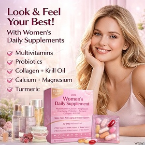 Suplemento Multivitamínico Diario para Mujeres, Paquete <span class=keywords><strong>de</strong></span> 30 Días, con Calcio, Magnesio, Cúrcuma y Probióticos para la Salud Ósea, Apoyo Intestinal y Aumento <span class=keywords><strong>de</strong></span> Energía - Product Image 2