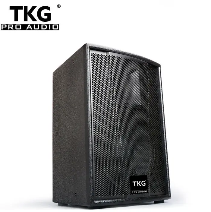 TKG 450watt dj 15" wooden professional loudspeaker karaoke system speaker