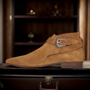 Botas <span class=keywords><strong>Chelsea</strong></span> de Media Caña, Estilo Chukka, de Piel de Ante, para Invierno, con Aumento de Altura, para Otoño - Product Image 6