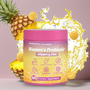 Probiotiques féminins pour adultes, gommes végétaliennes à l'orme rouge, supplément pour l'équilibre du pH féminin, probiotiques vaginaux, soutient le système immunitaire - Product Image 2