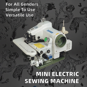 Industrial Flat-Bed Gear Core Small Mini Electric Sewing <b>Machine</b> Cover Stitch for Garment Shops Use Clothes & Leather New - Product Image 2