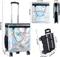 Sac à roulettes pliable personnalisé, sac à roulettes portable pour déménager, faire les courses, ranger des pots de plantes