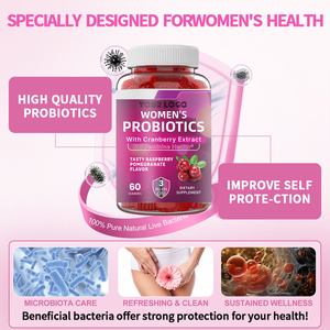 Probióticos Femeninos con Arándano <span class=keywords><strong>y</strong></span> <span class=keywords><strong>Fibra</strong></span> Prebiótica para el Apoyo de la Salud del Tracto Urinario <span class=keywords><strong>y</strong></span> Digestivo, Veganos - Product Image 3