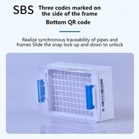 Tube de congélation de cellules biologiques WEIAI à basse température en PP, tubes d'échantillons, 300 ul-5 ml, laboratoire médical biologique, code QR, tube cryogénique stérile SBS