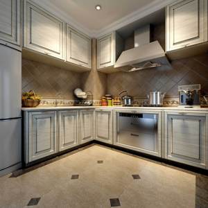 Conjunto de armario de estilo americano de alta calidad, muebles de cocina al por mayor baratos, incluidos herrajes de cocina para comedor - Product Image 1