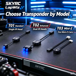Интеллектуальная система измерения <span class=keywords><strong>времени</strong></span> для гонок SKYRC LapWiz RT004 с инфракрасным счетчиком кругов и транспондером T01 для радиоуправляемых гоночных машин 1/10, 1/8, Mini-Z. - Product Image 3