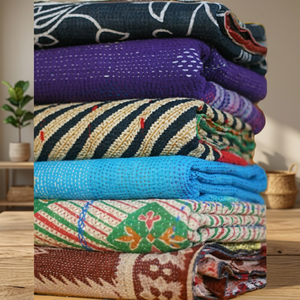 Edredones de Sari indios de diseñador de lujo hechos a mano de alta calidad, el mejor precio al por mayor, rellenos de algodón para uso doméstico y hotelero - Product Image 3