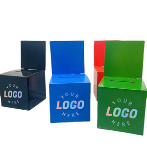 Fábrica al por mayor de cartón plegable corrugado duradero personalizado economía Recaudación de Fondos boleta donativa caja de sugerencias venta de cartón - Product Image 1
