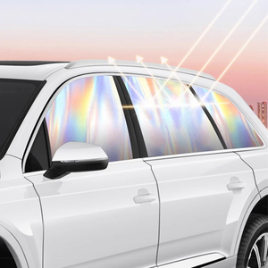 Parasole Estivo per Auto CHONGTENG Riflettente Laser per Parabrezza Anteriore con Protezione UV e Tendine Magnetiche Pieghevoli per Finestrini Laterali - Product Image 4