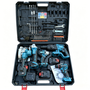 Ensemble d'outils multifonctions 5 pièces avec <span class=keywords><strong>batterie</strong></span> lithium-ion sans balais 20V, boîtier rigide et embouts de perceuse OEM - Product Image 3