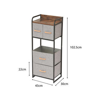 Armoire de rangement sur pied pour chambre <span class=keywords><strong>à</strong></span> coucher, armoire <span class=keywords><strong>à</strong></span> <span class=keywords><strong>tiroirs</strong></span> en tissu, armoire <span class=keywords><strong>à</strong></span> <span class=keywords><strong>tiroirs</strong></span> verticale multifonctionnelle pour petits espaces de vie - Product Image 6