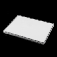 Étui pour pièces de monnaie plaqué or 24 carats scellé par soudage ultrasonique Médaille Jeton Barres d'argent Porte-objets avec EVA blanc