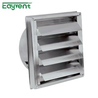 Diffuseur d'air à grille de ventilation par gravité, en acier inoxydable 304 de qualité industrielle, carré, pour hôpital, salle de sport, escalier, sous-sol